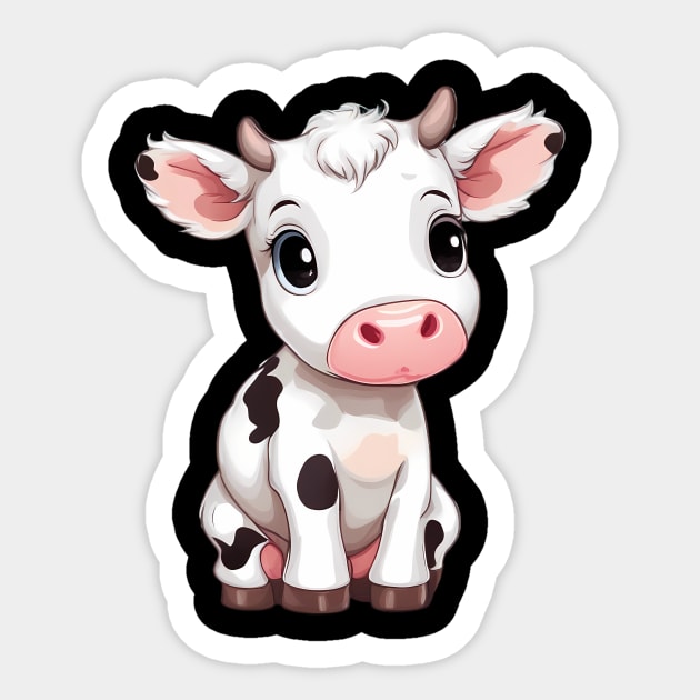 Baby Cow Sticker by animegirlnft